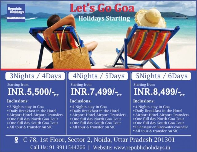 #1  Best Tour Operators  for Goa Tour package - republicholidays.in