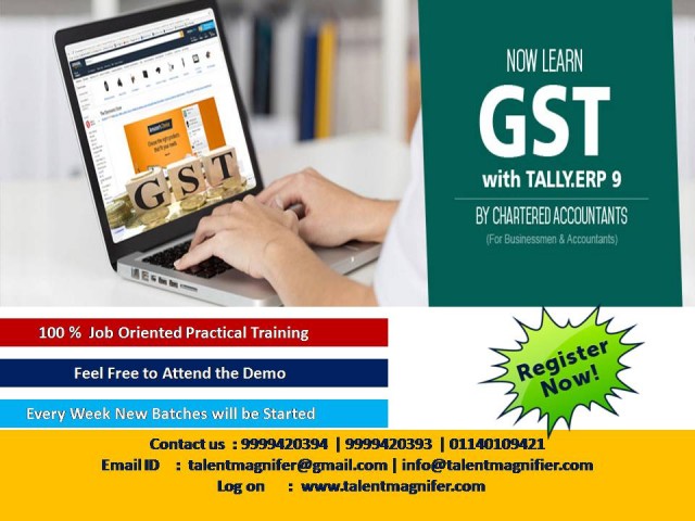 GST and Income Tax Certification Course in Delhi