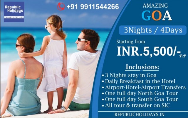 Goa Packages - Book Goa Holiday Packages at  republicholidays.in