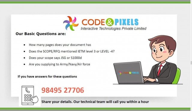 IETM Level IV - Interactive Electronic Technical Manuals, Hyderabad / Code and Pixels