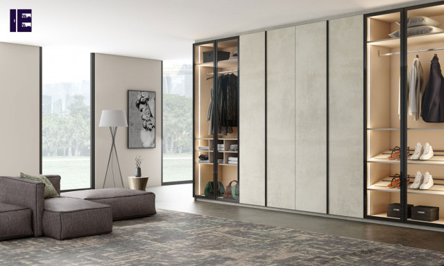 Slim Wardrobes | Fitted Mirrored Wardrobes | Glass Fitted Wardrobes | Inspired Elements
