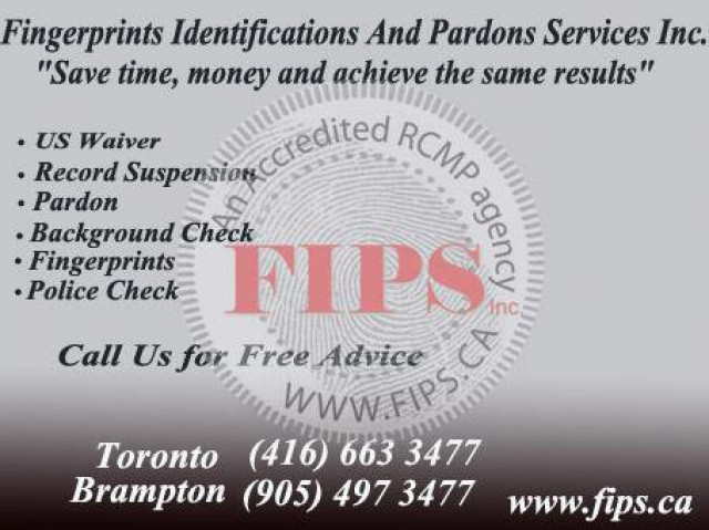 Fingerprints Identifications And Pardons Services Inc.