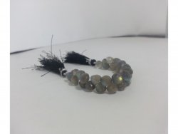 56cts Labradorite Faceted Onion Beads | Labradorite Onion Beads | Onion Beads | Facet Onion Beads | Onion Briolettes Bead | Teardrop Beads	