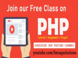 Subscribe for FREE PHP Tutorials, Assignment & Live Projects 