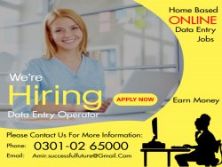 Earnings are now easy at home by online data typing job for students