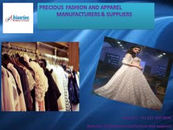 Precious Fashion And Apparel Manufacturers & Suppliers 